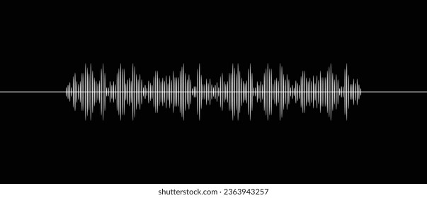 Sound Waves. Waves of the equalizer isolated on background. EQ Vector Illustration.