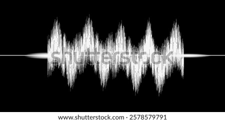 Sound Waves. Waves of the equalizer isolated on background. EQ Vector Illustration.