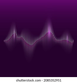 Sound waves Frequency audio waveform music wave HUD interface elements, voice graph signal. Vector audio wave