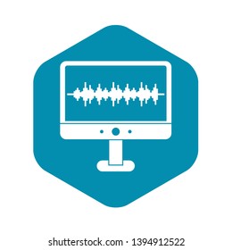 Sound waves icon. Simple illustration of sound waves vector icon for web