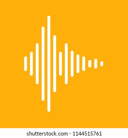 Sound waves icon, stock vector illustration, EPS10.