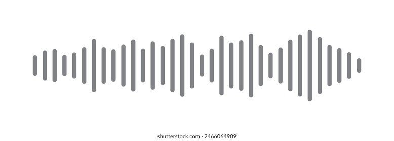 Schallwellen. Symbol. Vektorillustration.