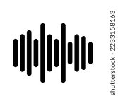 Sound Waves Icon Vector Symbol Design Illustration