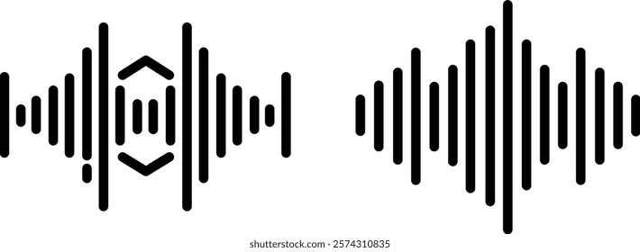 "Sound Waves Icon - Visual Representation of Audio and Acoustics"