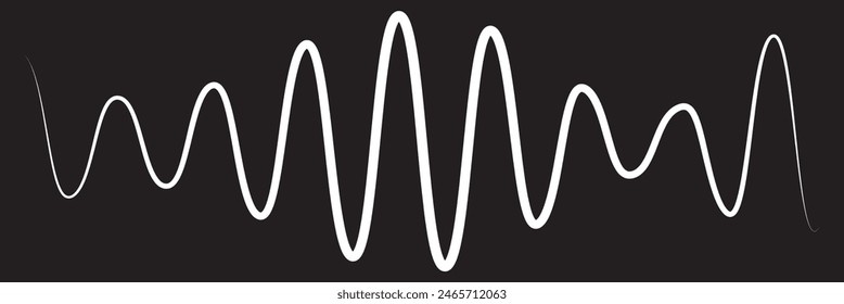 Sound waves icons. Gradient audio waves , radio waves. Voice message . Icons . Interface design.