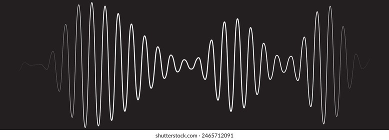 Sound waves icons. Gradient audio waves , radio waves. Voice message . Icons . Interface design.