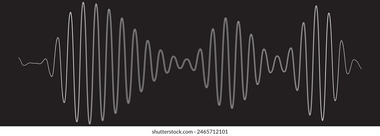 Sound waves icons. Gradient audio waves , radio waves. Voice message . Icons . Interface design.