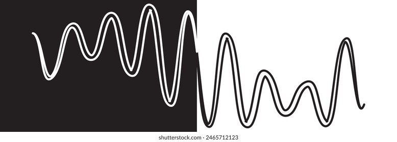 Sound waves icons. Gradient audio waves , radio waves. Voice message . Icons . Interface design.