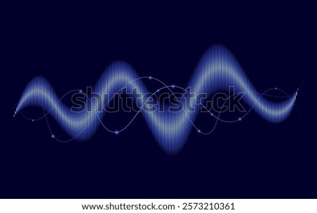 Sound waves isolated on black background. Sound waves symbol for websites, wallpapers, posters, advertisements, and print materials	