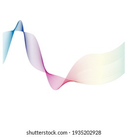 Soundewellen-Linie, Vektorgrafik-Design