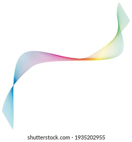 Sound waves  line vector illustration design template