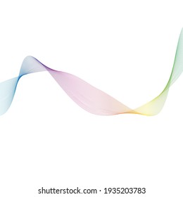 Sound waves  line vector illustration design template