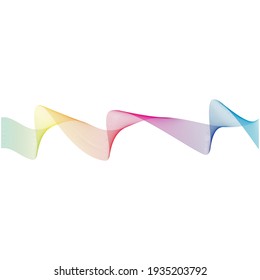 Plantilla de diseño de ilustraciones vectoriales de línea de ondas de sonido