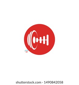 Sound waves logo vector illustration design template