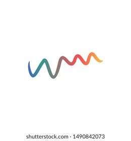 Sound waves logo vector illustration design template