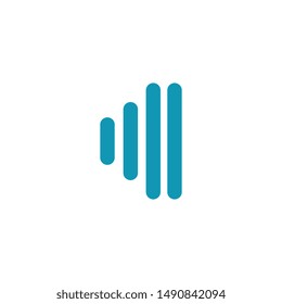 Plantilla de diseño de ilustraciones vectoriales del logotipo de ondas de sonido