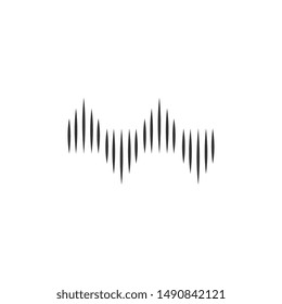 Sound waves logo vector illustration design template