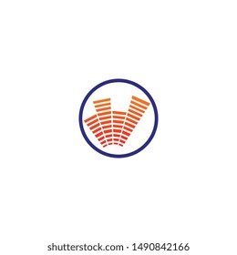 Sound waves logo vector illustration design template