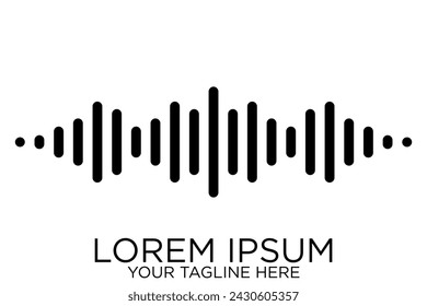 Sound waves Modern sound equalizer. Radio wave icons. Volume level symbols