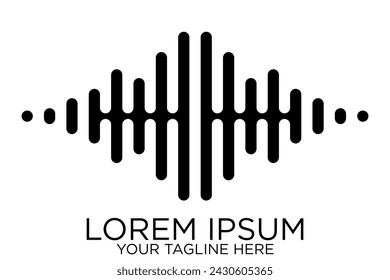 Sound waves Modern sound equalizer. Radio wave icons. Volume level symbols