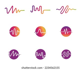 Sound waves music audio vector illustration Free Vector Image