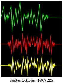 Sound waves Music background 