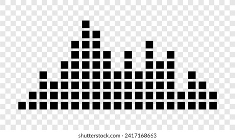 sound waves and music in black