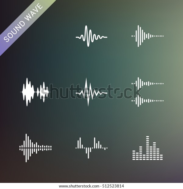 音波 音楽の波形 のベクター画像素材 ロイヤリティフリー