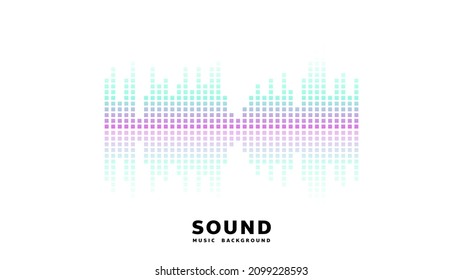 Sound waves on white background , Flat Modern design , illustration Vector EPS 10