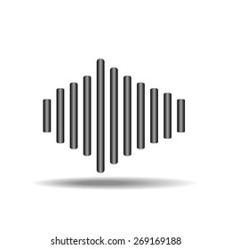 sound waves oscillating