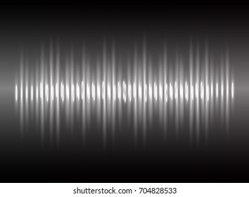 Sound waves oscillating dark blue light, Abstract technology background. Vector.
