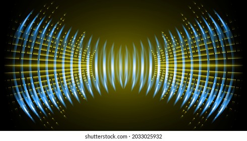 ondas sonoras oscilando la luz oscura