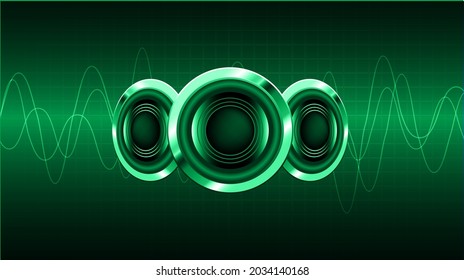 ondas sonoras oscilando la luz oscura