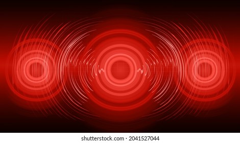 ondas sonoras oscilando la luz oscura