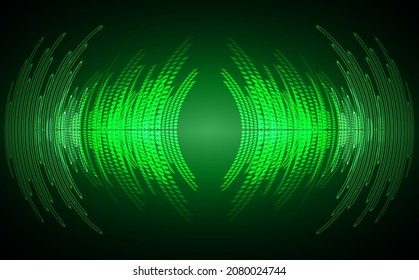 ondas sonoras oscilando la luz oscura