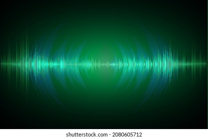 Sound waves oscillating dark light