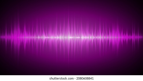 Sound waves oscillating dark light