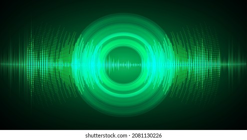 ondas sonoras oscilando la luz oscura
