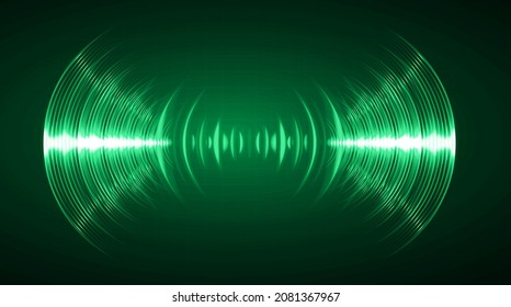 Sound waves oscillating dark light
