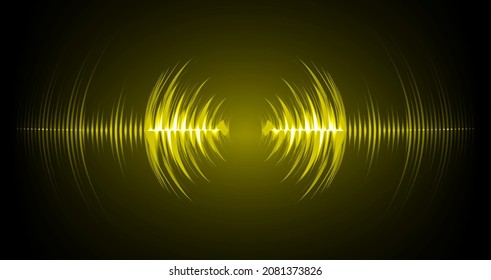 ondas sonoras oscilando la luz oscura