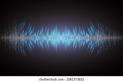 ondas sonoras oscilando la luz oscura
