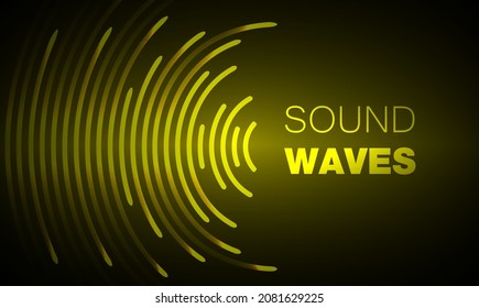 Sound waves oscillating dark light
