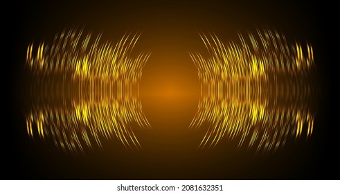 Sound waves oscillating dark light
