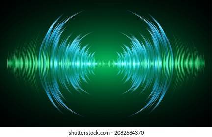 Sound waves oscillating dark light
