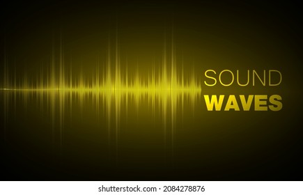 Sound waves oscillating dark light
