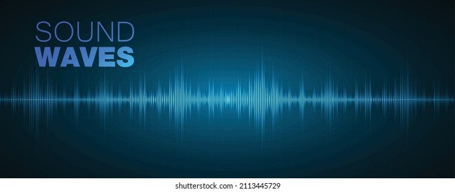 Sound waves oscillating dark light