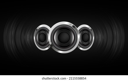 ondas sonoras oscilando la luz oscura
