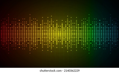 ondas sonoras oscilando la luz oscura