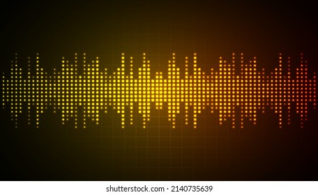 Sound waves oscillating dark light