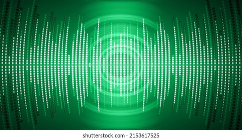 ondas sonoras oscilando la luz oscura